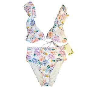 Chelsea & Violet Floral 2 Piece Swimsuit M